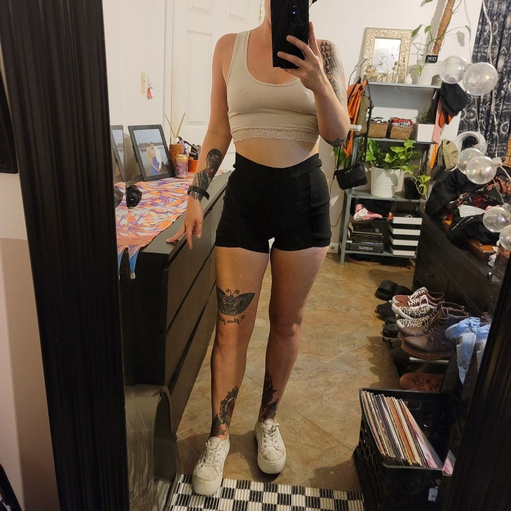 Black Hot Pants